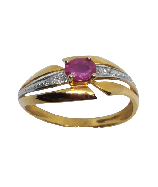 Bague en or, rubis et diamant de votre