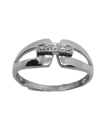 Bague en or gris, diamant prix