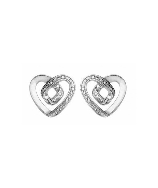 Boucles d'oreilles en argent , oxydes est présent 