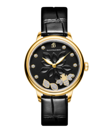 Montre Black By Blue Brave brillant des détails fins