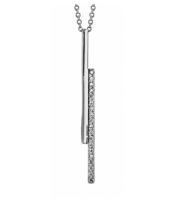 Collier en argent , oxydes Pour