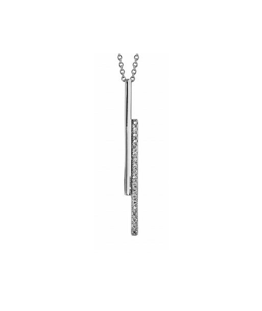 Collier en argent , oxydes Pour