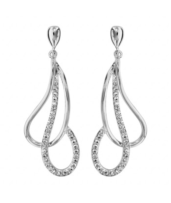 Boucles d'oreilles en argent Véritable concentré