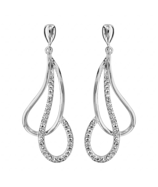 Boucles d'oreilles en argent Véritable concentré