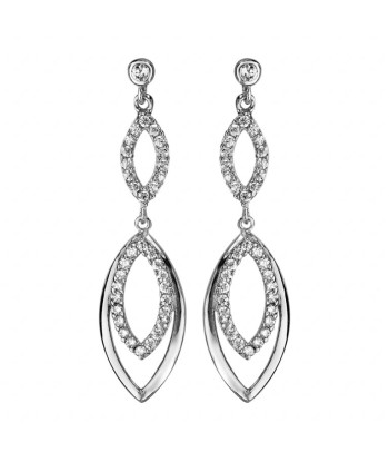 Boucles d'oreilles en argent rembourrage situé sous