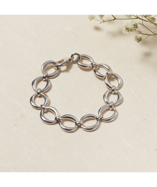 Bracelet mailles souples en argent pas cheres