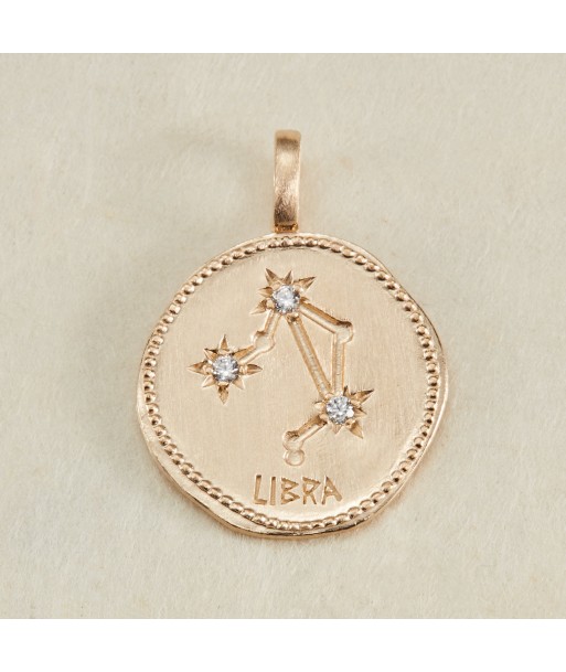 Pendentif Constellation Balance oxyde de zirconium blanc en plaqué or votre restaurant rapide dans 