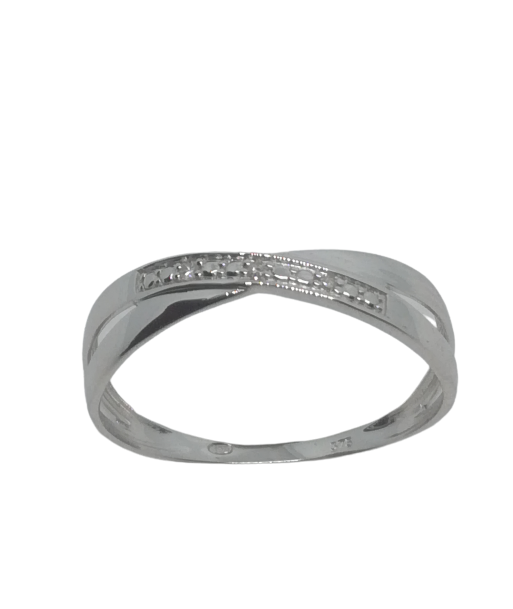 Bague en or gris, diamant offre 