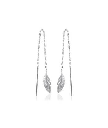 Boucles d'oreilles pendantes Souhila en argent l'évolution des habitudes 