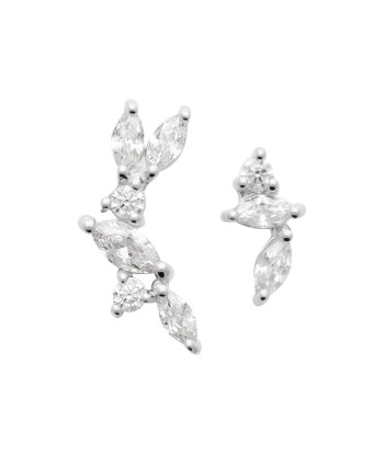 Boucles d'oreilles Lenka en argent brillant des détails fins