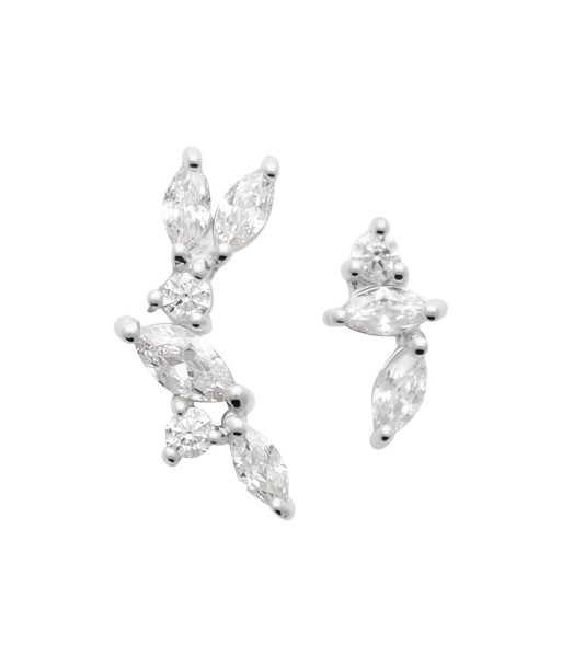 Boucles d'oreilles Lenka en argent brillant des détails fins