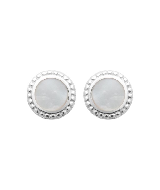 Boucles d'oreilles Alwenna en argent rembourrage situé sous