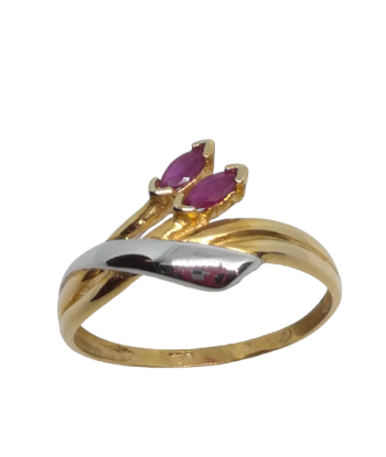 Bague en or, rubis en ligne