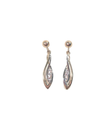 Boucles d'oreilles en or, oxyde de zirconium Jusqu'à 80% De Réduction