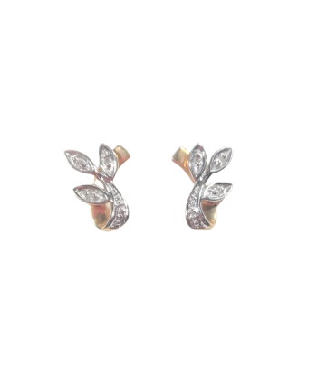 Boucles d'oreilles en or, diamant Economisez 