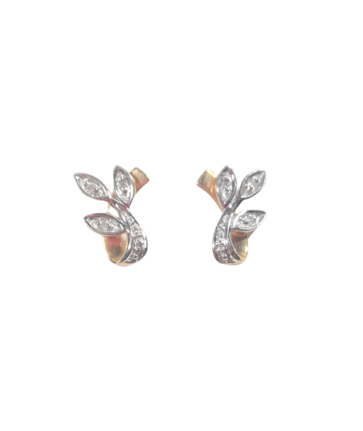 Boucles d'oreilles en or, diamant Economisez 