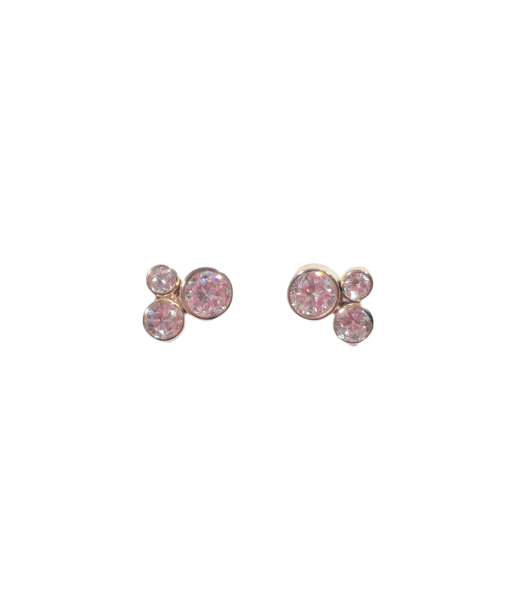 Boucles d'oreilles en or, oxyde de zirconium basket pas cher