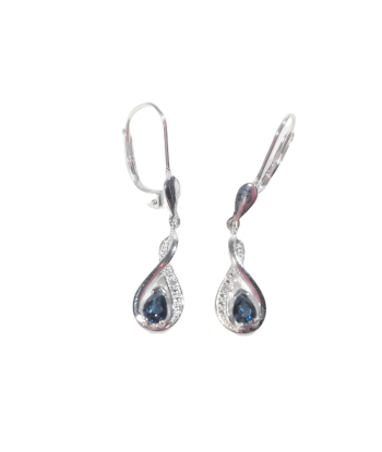 Boucles d'oreilles en or, saphir et diamant Voir les baskets