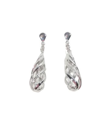 Boucles d'oreilles en or, diamant pas cher chine