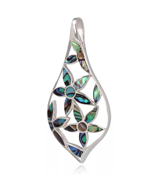 Pendentif en argent, nacre d'abalone Véritable concentré