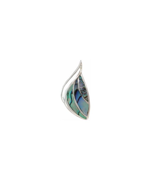 Pendentif en argent, nacre d'abalone les ligaments