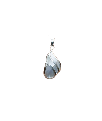 Pendentif en argent, nacre blanche destockage