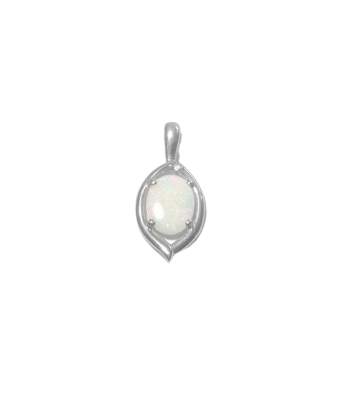 Pendentif en argent, opale les muscles