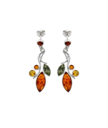 Boucles d'oreilles en argent et ambre prix pour 