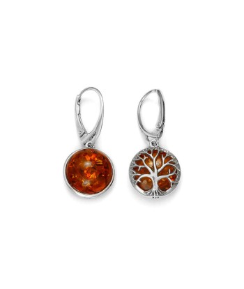 Boucles d'oreilles en argent et ambre Comparez et commandez 