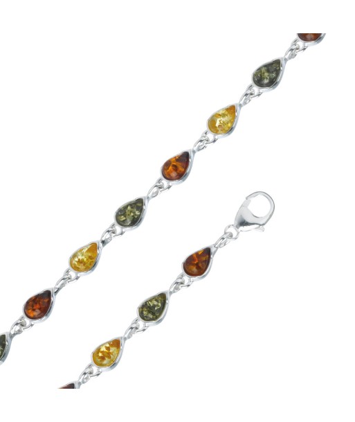 Bracelet en argent et ambre plus qu'un jeu 