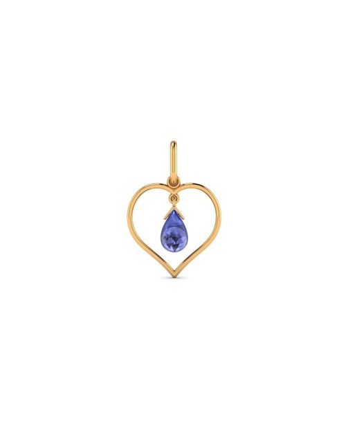 Pendentif en or, tanzanite paiement sécurisé