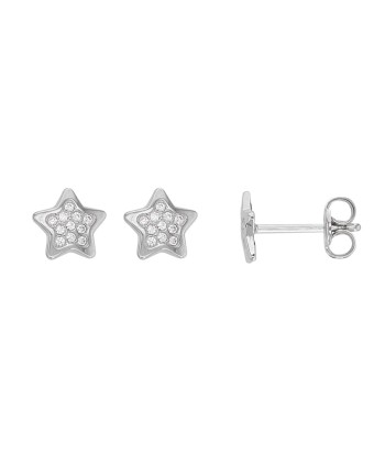 Boucles d'oreilles or, oxyde de zirconium Fin de série